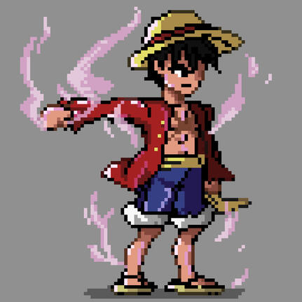 Luffy from One Piece (With Hat)