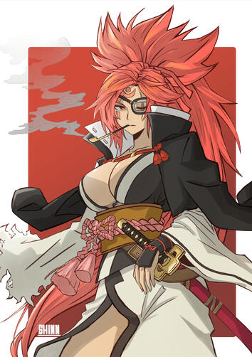 Baiken from Guilty Gear